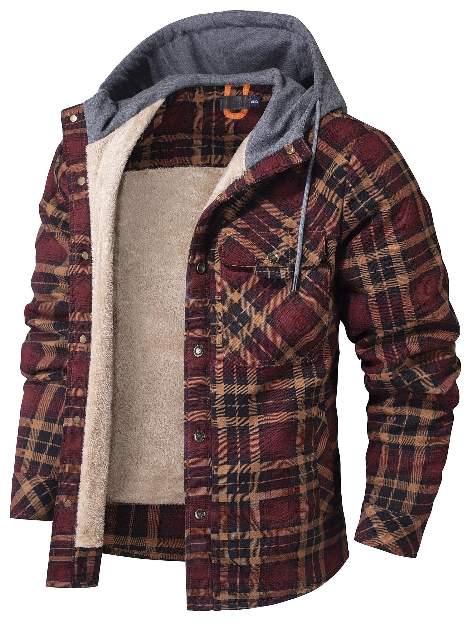 Nolan - Stylish and comfortable tartan hoodie jacket
