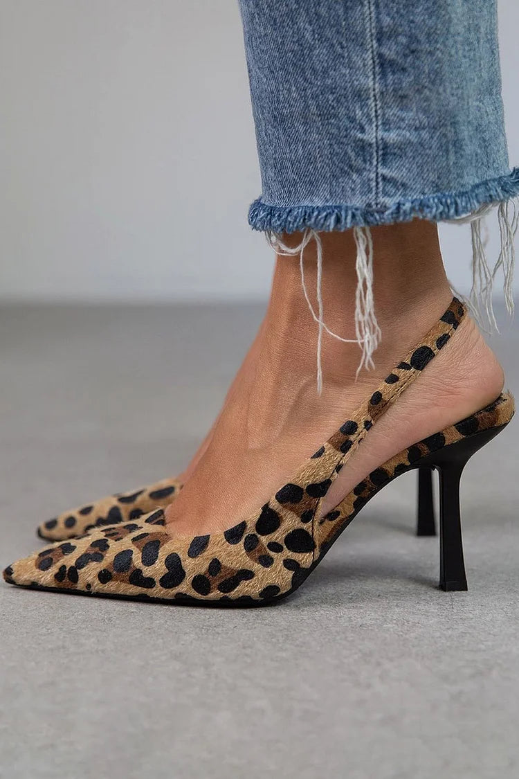 Arionelle – Elegant Leopard Print Strap Heeled Shoes for a Sophisticated Style