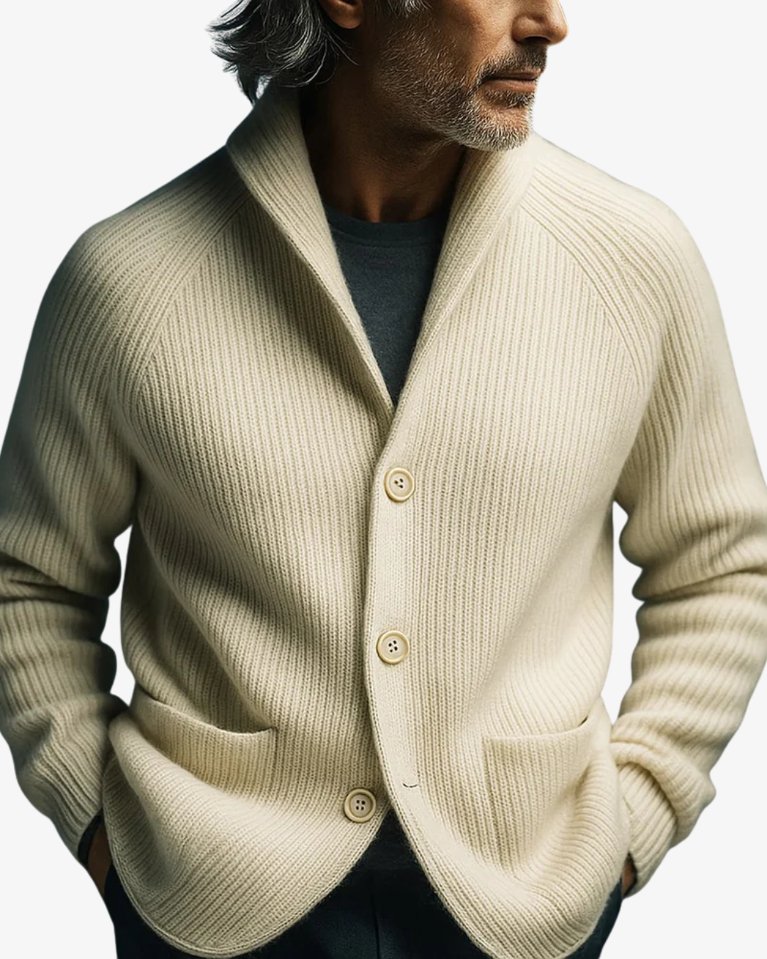 Andrew | Luxe Modern Wool-Blend Cardigan