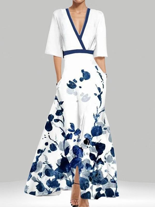 Maximée Elegant Half-Sleeve Dress