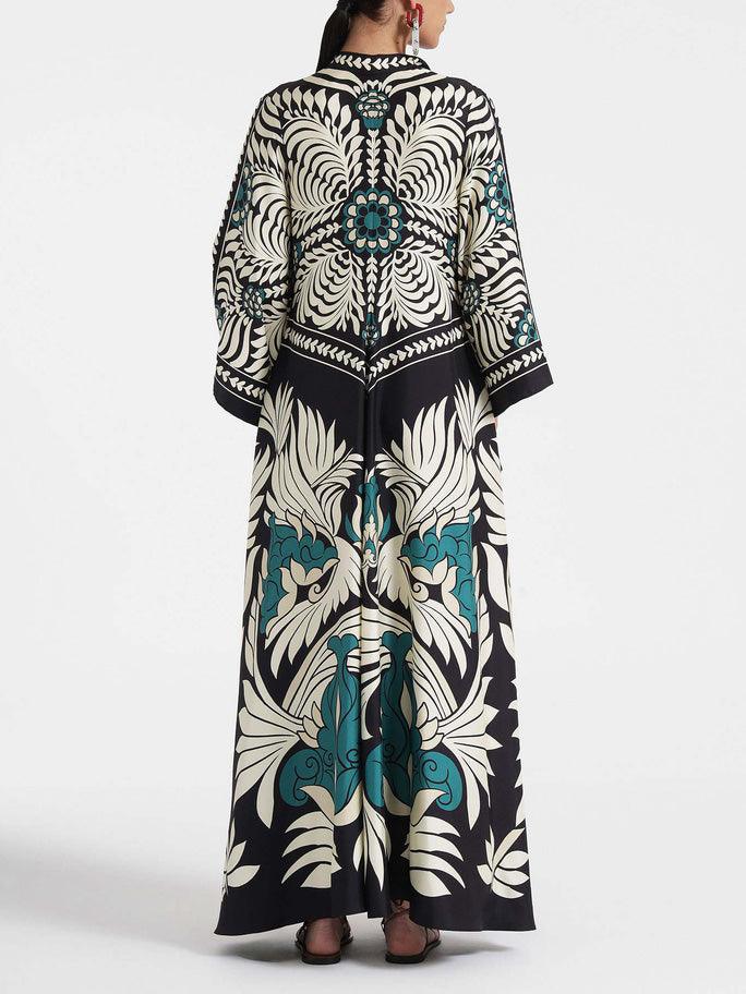 Unique Floral Long Dress, Comfortable and Flattering