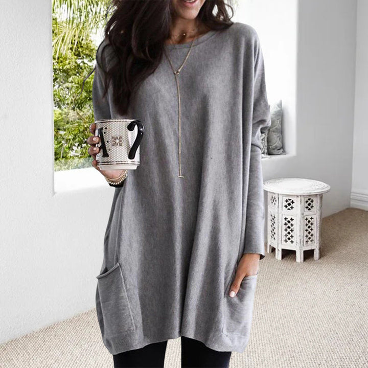 Maree - Oversized crew neck sweatshirt for a casual and comfortable style