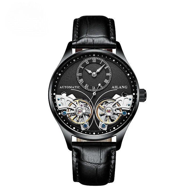 Luxury Double Tourbillon Luminous Mechanical Watch