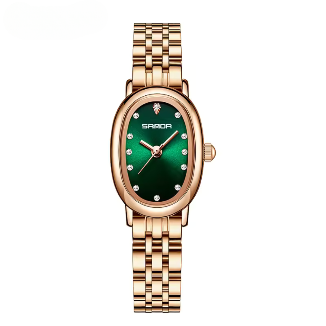 Elegant Oval Vintage Quartz Watch