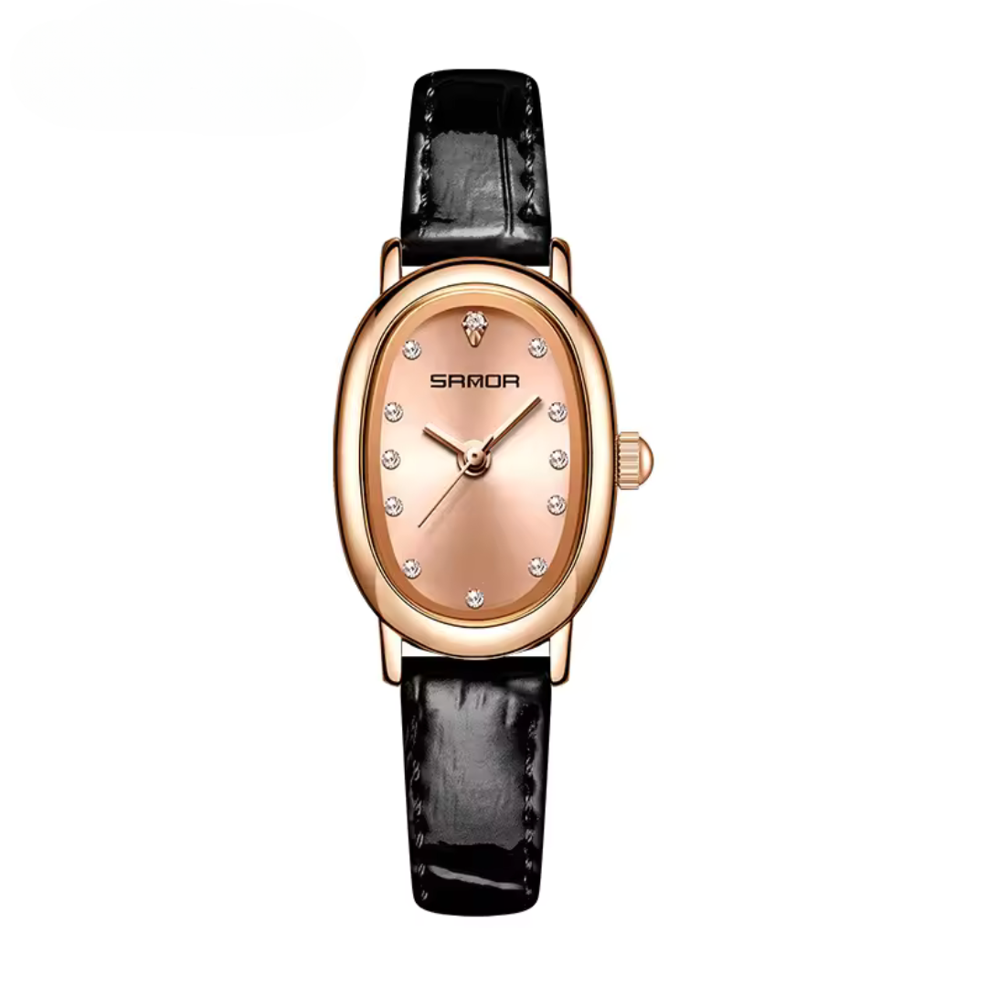 Elegant Oval Vintage Quartz Watch