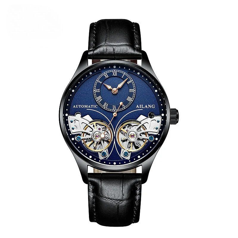 Luxury Double Tourbillon Luminous Mechanical Watch