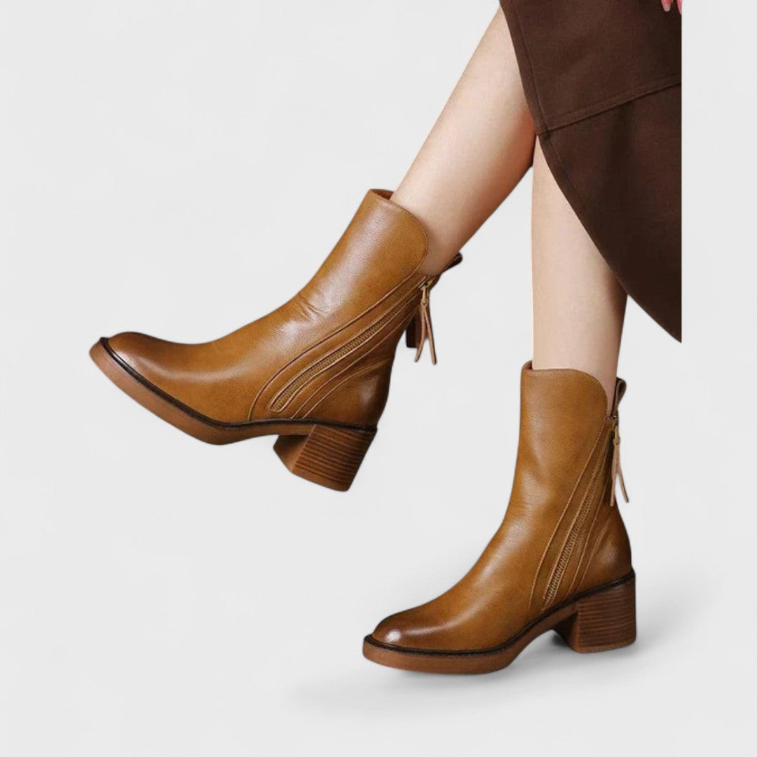 Premium Genuine Leather Ankle Boots