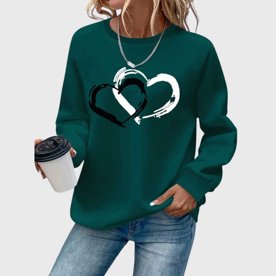 Sharyn - Elegant Heart-Shaped Sweater