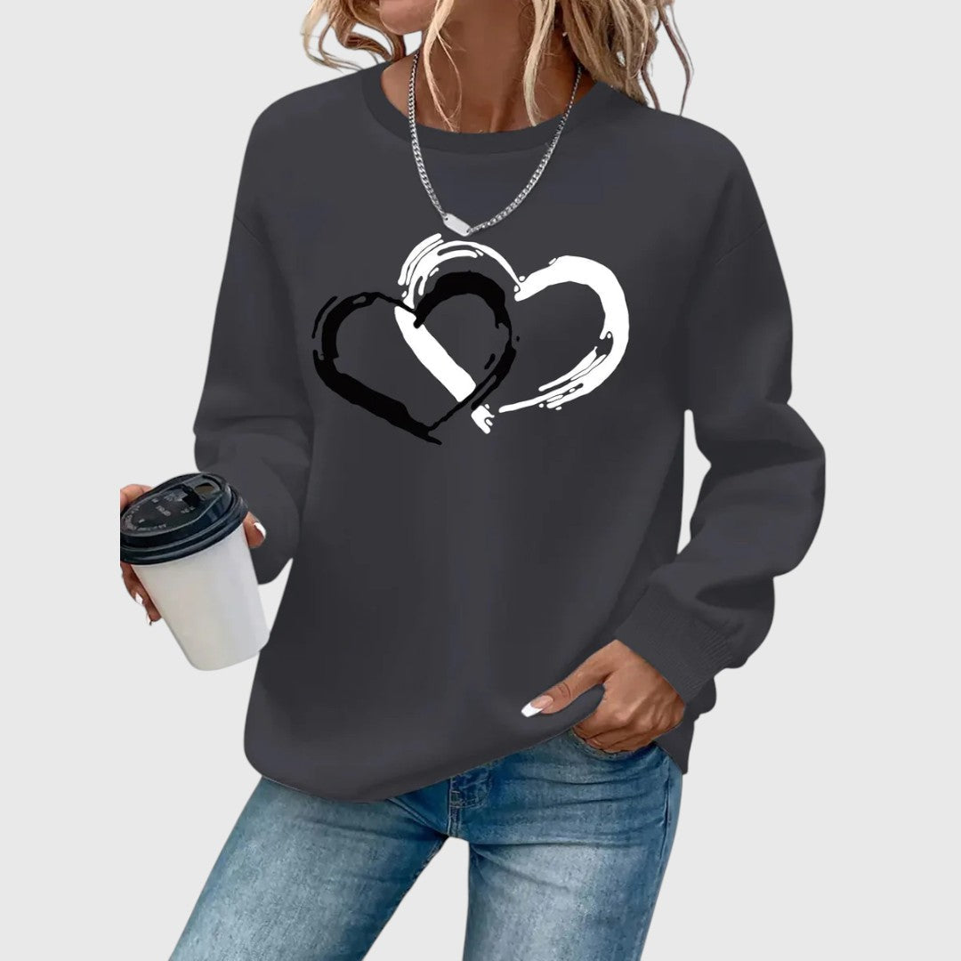 Sharyn - Elegant Heart-Shaped Sweater