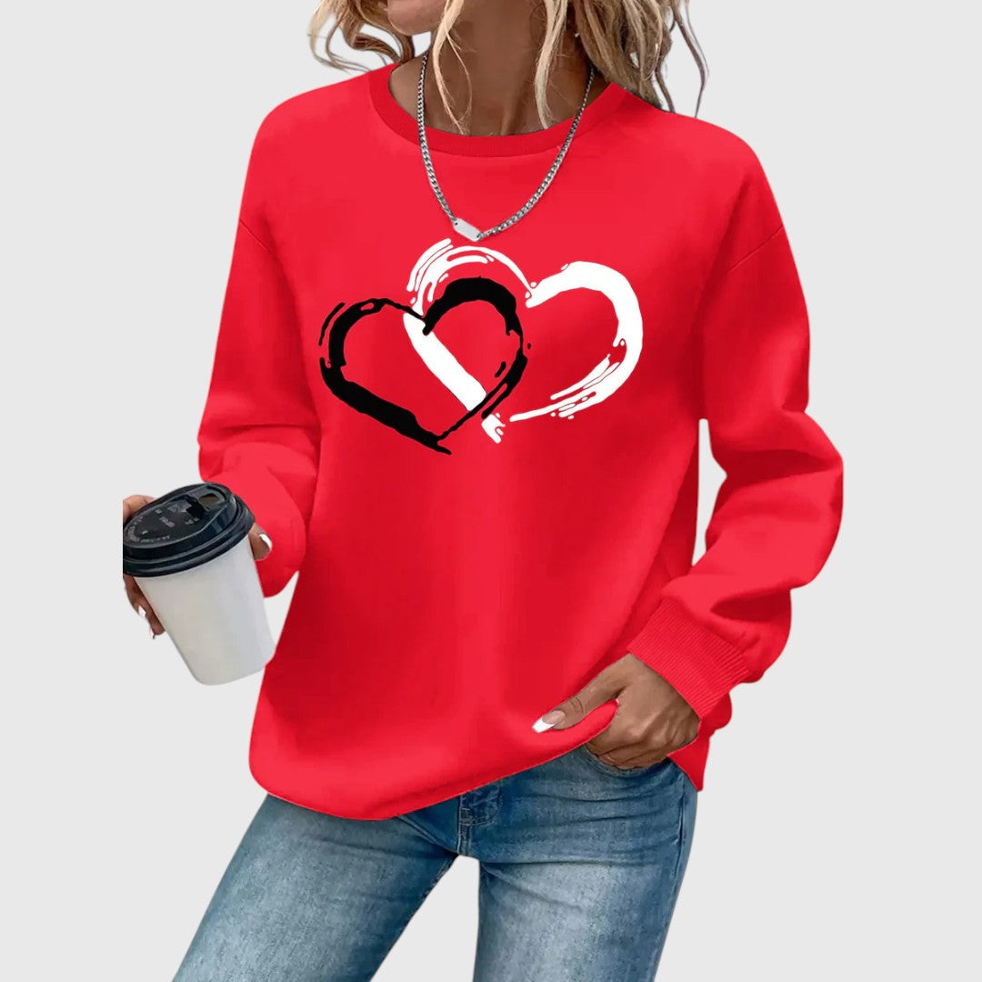 Sharyn - Elegant Heart-Shaped Sweater