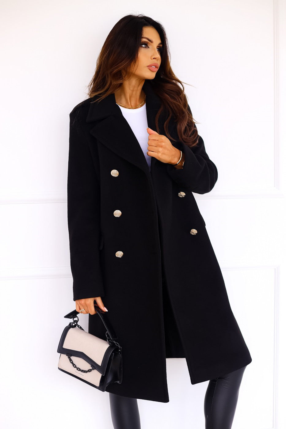 Noor | Elegant Double-Slit Classic Style Women's Coat