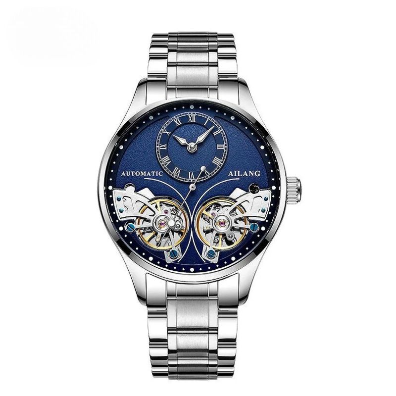 Luxury Double Tourbillon Luminous Mechanical Watch