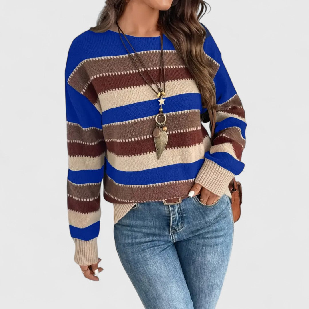 Sophie – Casual striped sweater for a trendy look