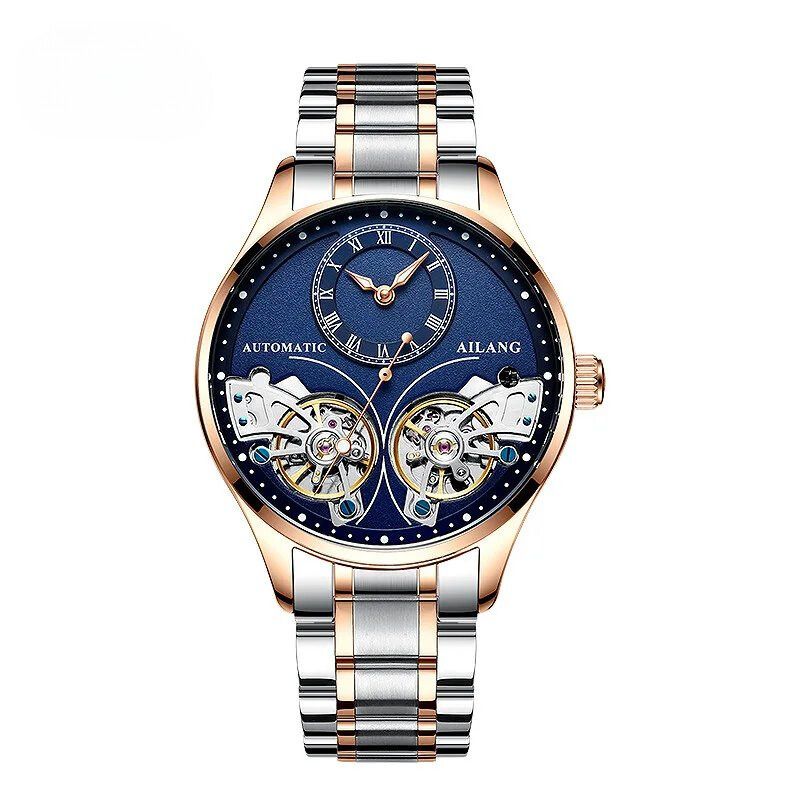 Luxury Double Tourbillon Luminous Mechanical Watch