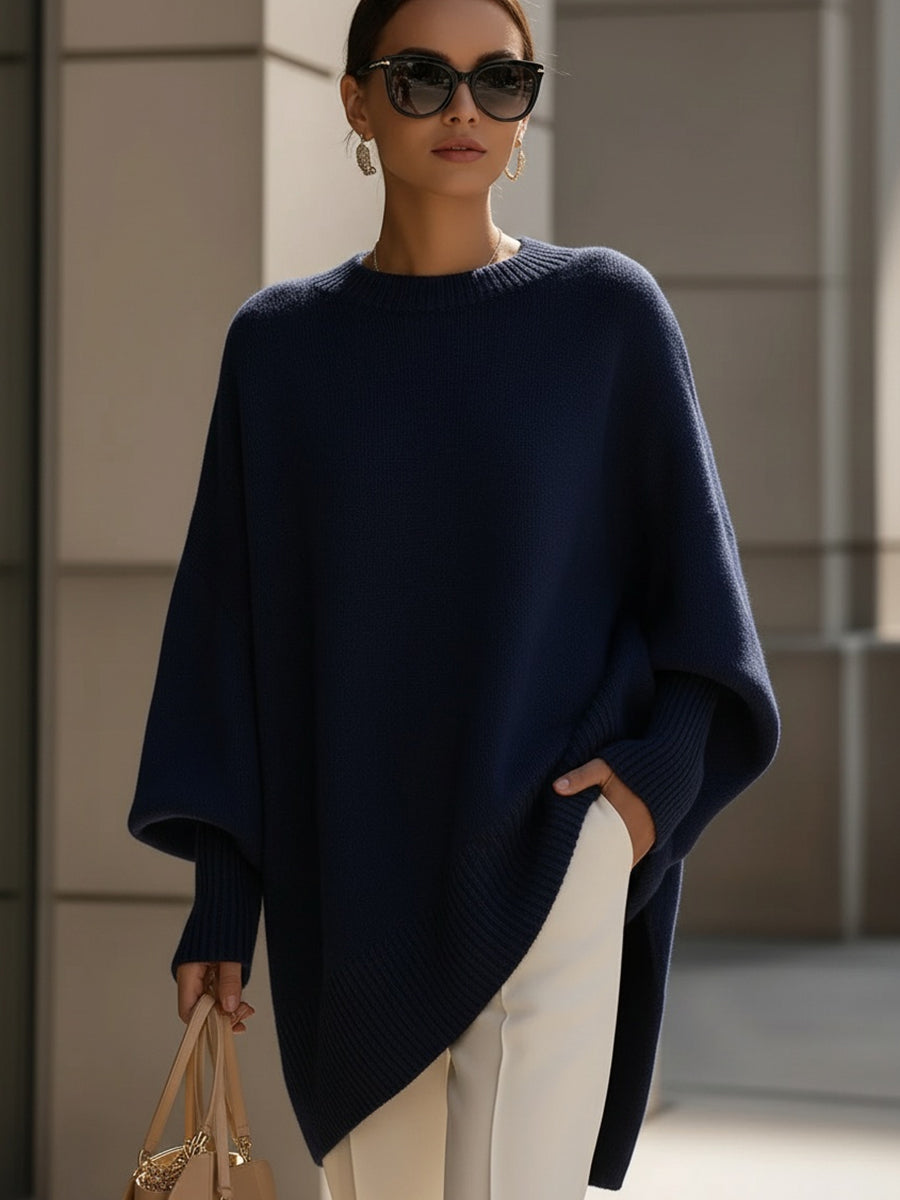 Mandy – Stylish Effortless Elegance Oversized Poncho