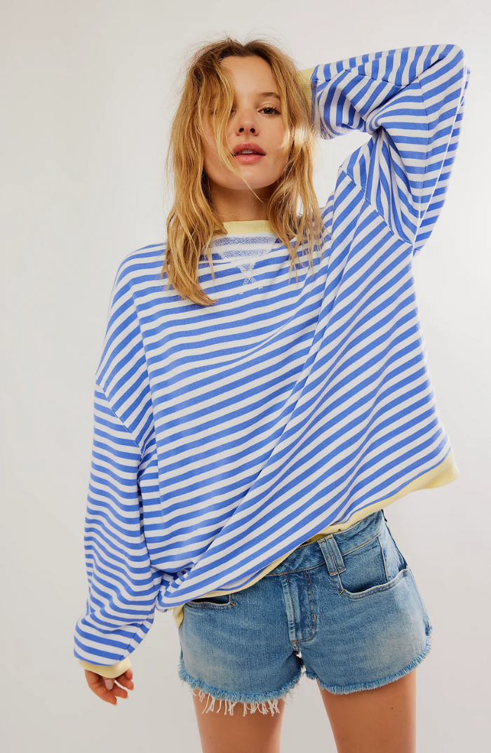 LINDA - Oversized striped sweater for a trendy and comfortable look