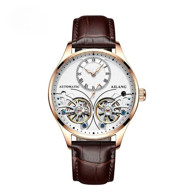 Luxury Double Tourbillon Luminous Mechanical Watch