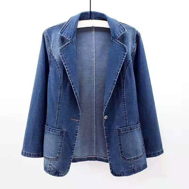 Theodora Organic Denim Blazer - Stylish and Eco-Friendly Addition to Your Wardrobe