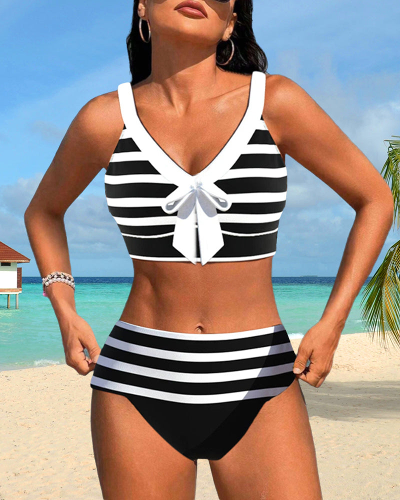 Vintage Striped Bikini