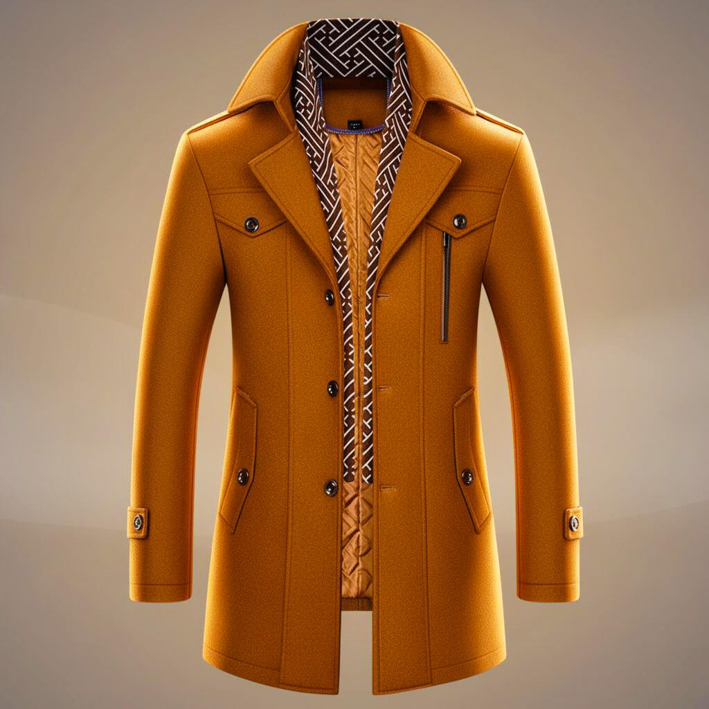 Kensworth Legacy Luxe Virgin Wool Coat for Elegant Warmth