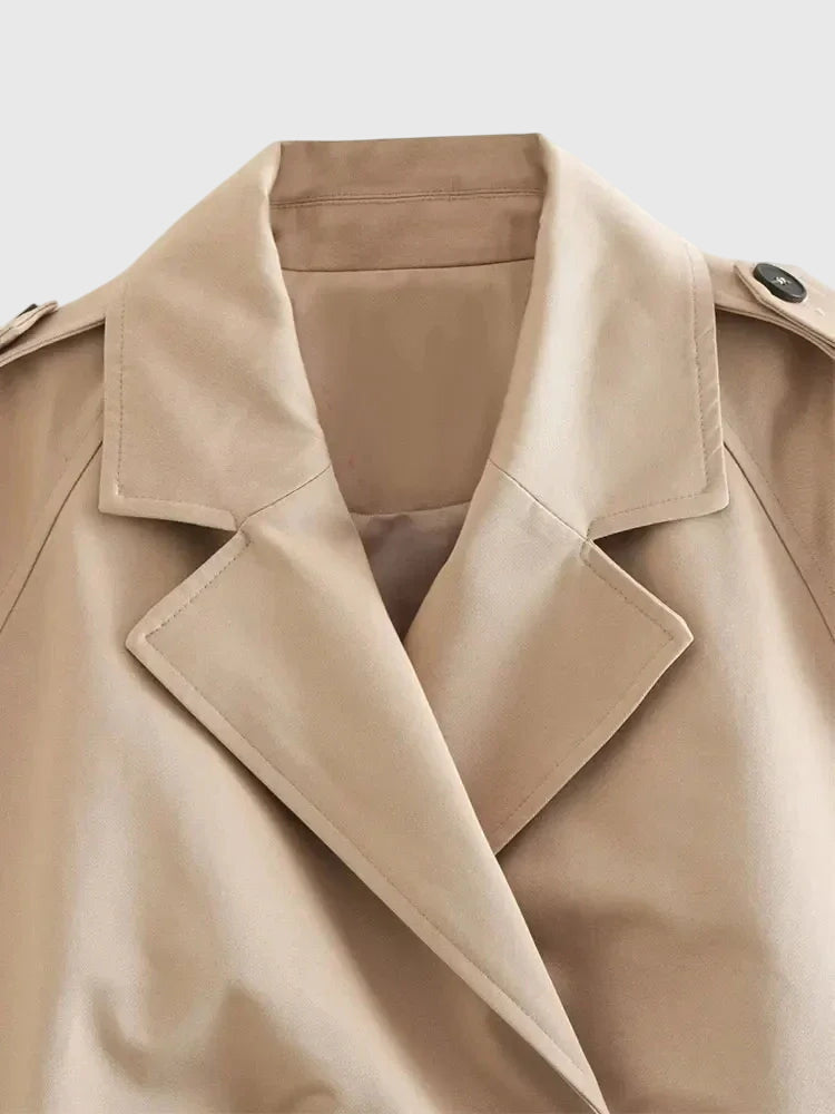 Claire | Elegant Cut Trench Coat