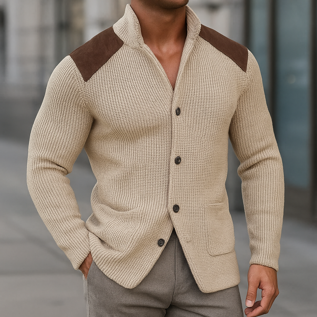 ROMA Textured Knit Cardigan - Cozy, Modern Essential