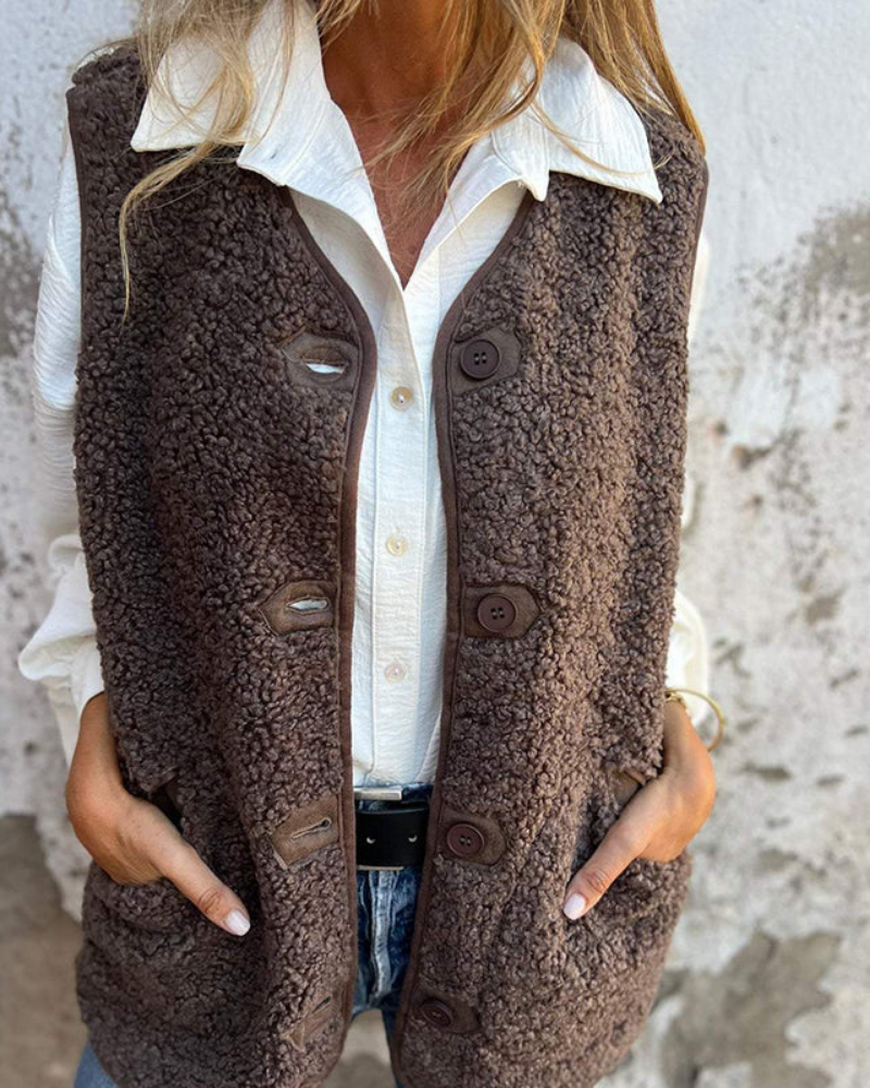 Chic Sherpa Vest – Cozy, On-Trend Layer for Everyday Style