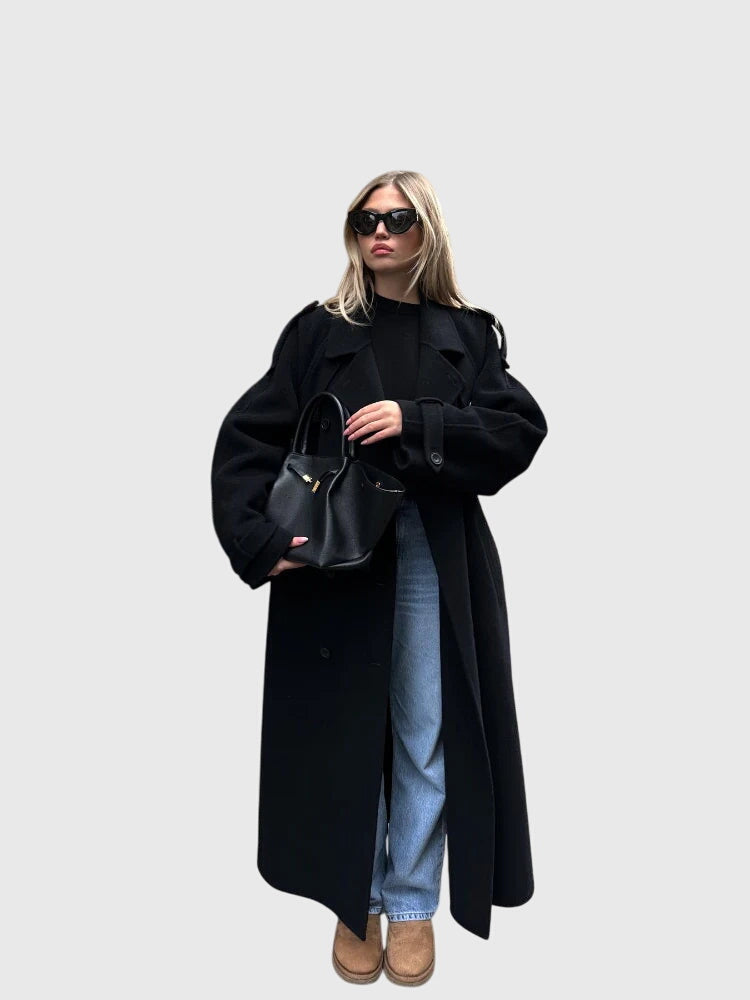 Anika | Elegant Classic Black Coat