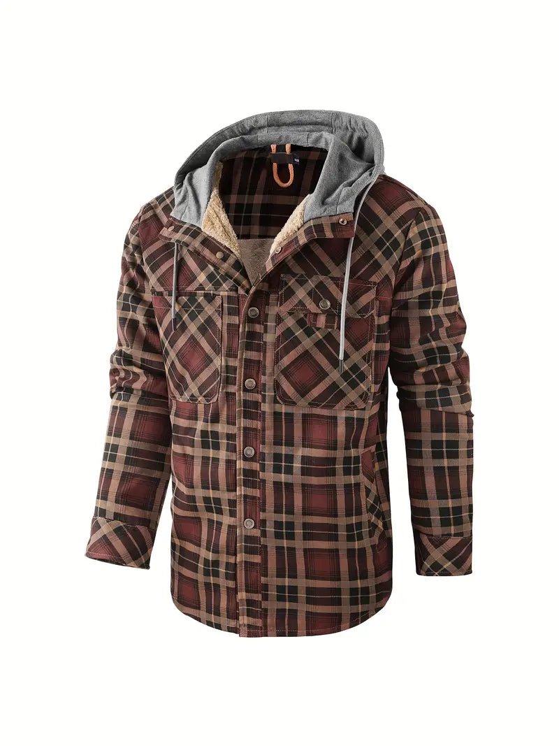 Wyatt - Must-Have Hooded Checked Jacket for Stylish Comfort