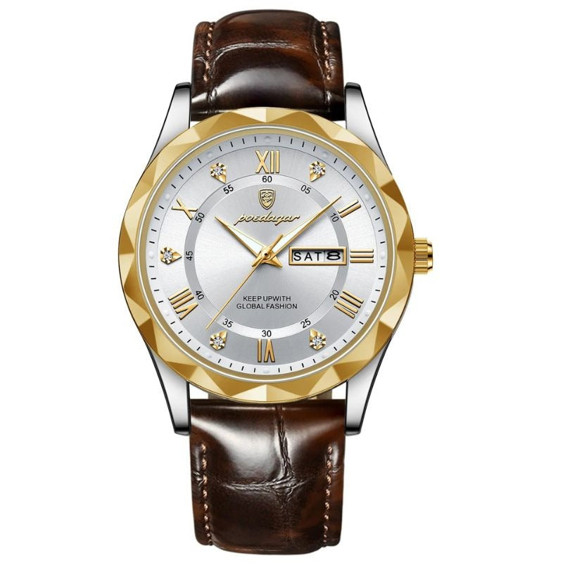 Luxury Leather Strap Quartz Watch