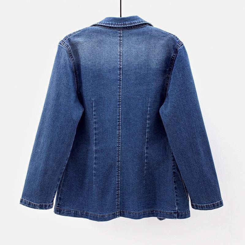 Theodora Organic Denim Blazer - Stylish and Eco-Friendly Addition to Your Wardrobe