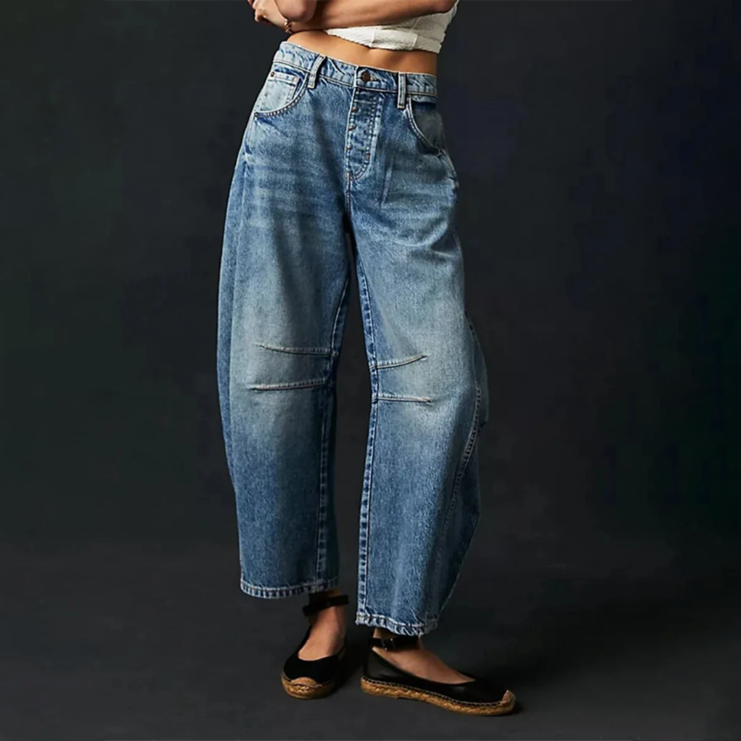 VEZIRA – Wide-leg trendy jeans with an elegant loose cut