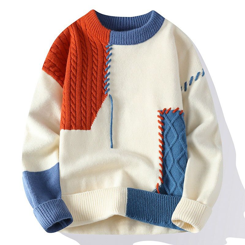 Blake Patch Knit Sweatshirt, Trendy Style and Ultimate Comfort