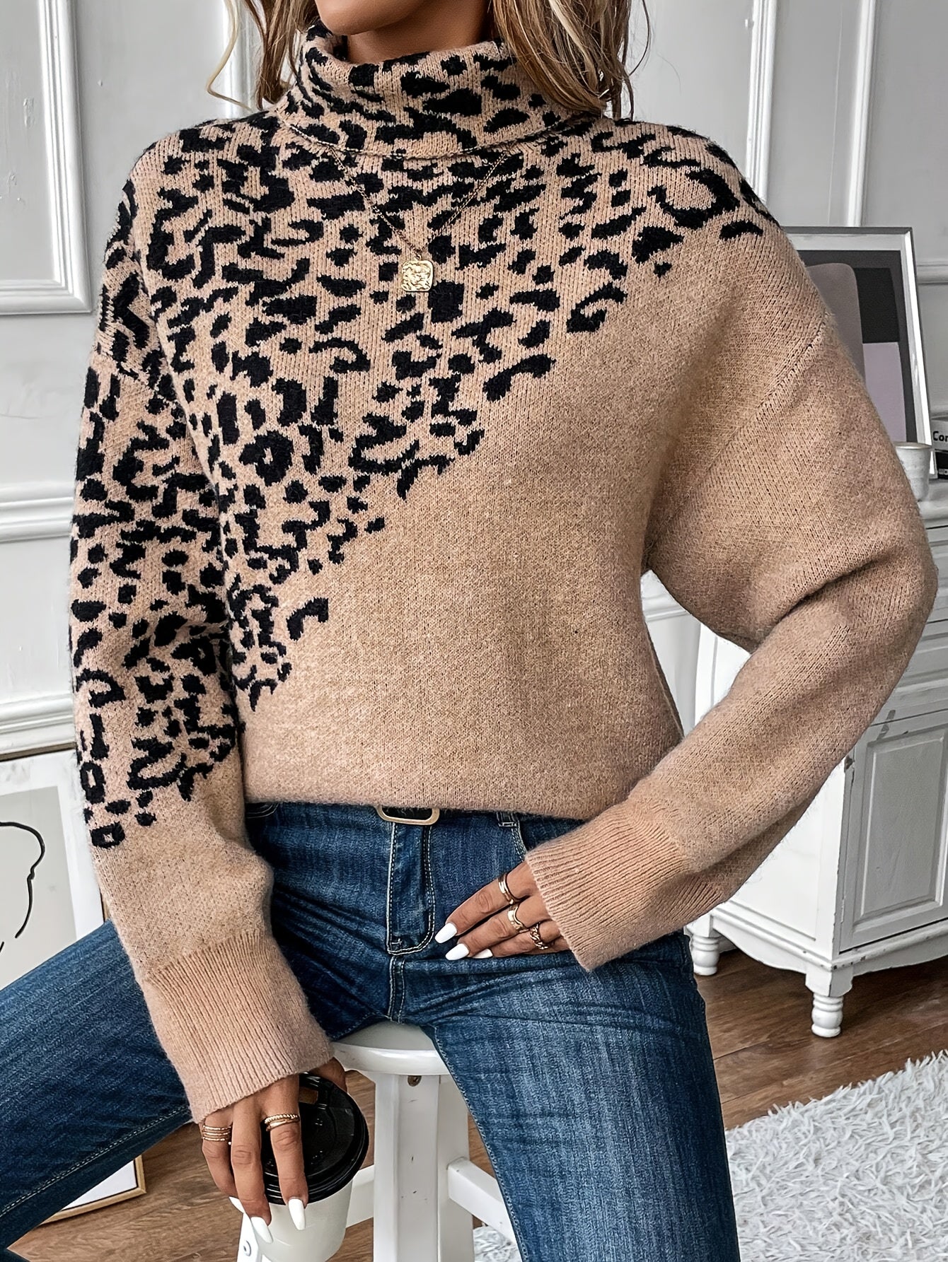 Leopard Print Sweater