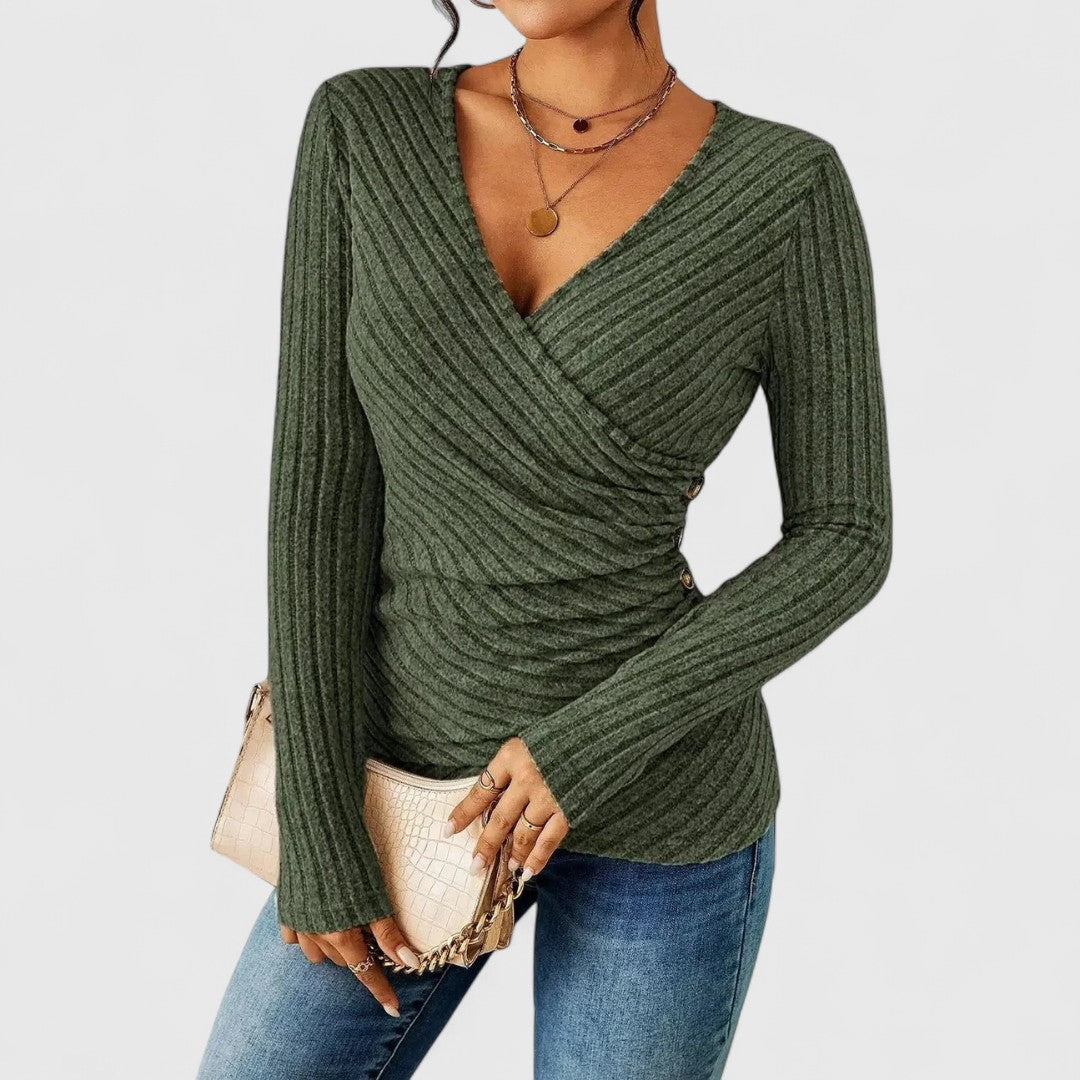 Rima - Long Sleeve Shaping Top That Sculpts the Silhouette and Slims the Waist