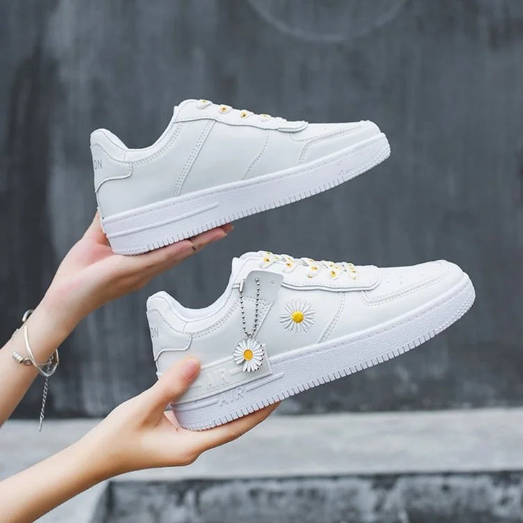 Birdie - Elegant Flat Lace-up Korean Sneakers