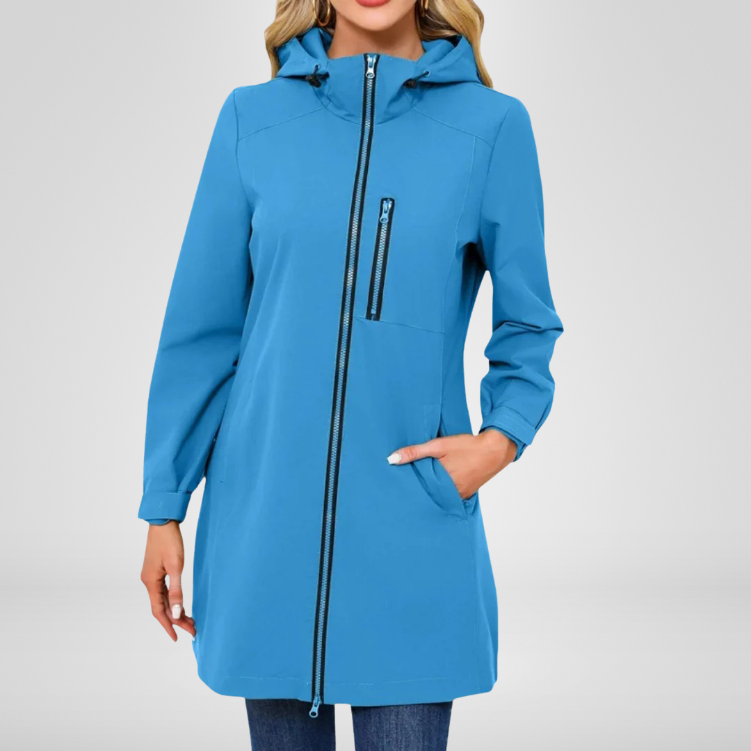 Agnessa | Long waterproof jacket for every season