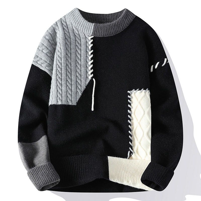 Blake Patch Knit Sweatshirt, Trendy Style and Ultimate Comfort