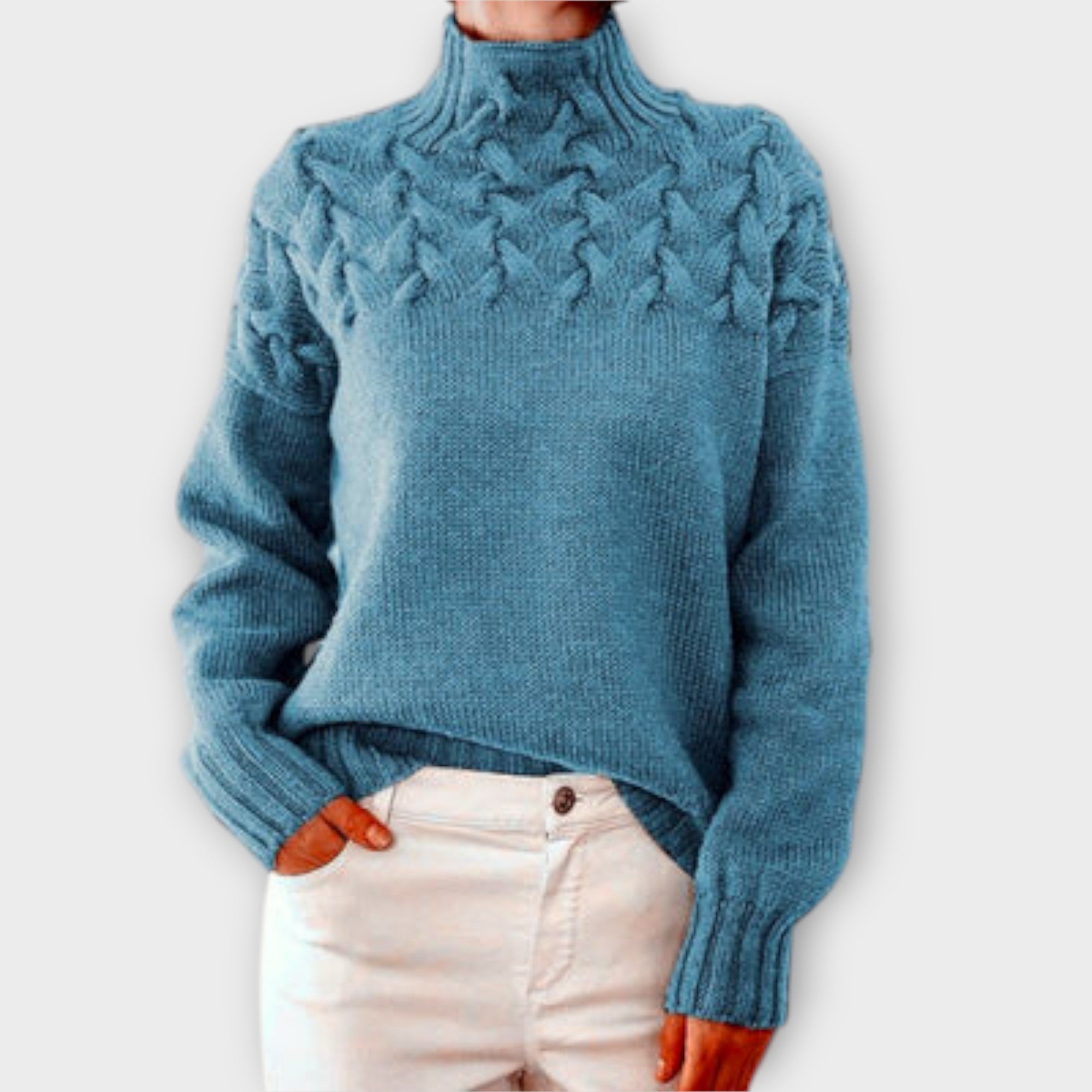 Tina - Cable Knit Sweater for Stylish Warmth