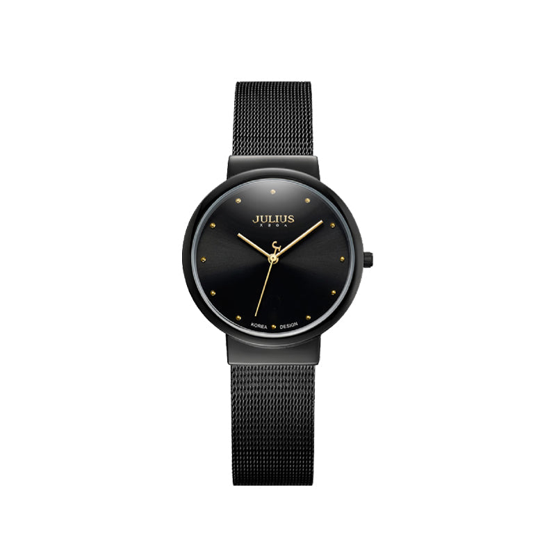 Ultra-Fine Quartz Watch with Elegant Mesh