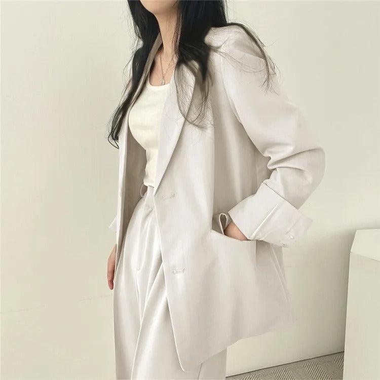 Hailey | Elegant Women's Suit with Long Blazer and Sophisticated Tailored Set