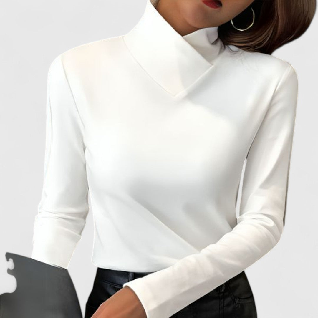Clair - Elegant fitted turtleneck sweater
