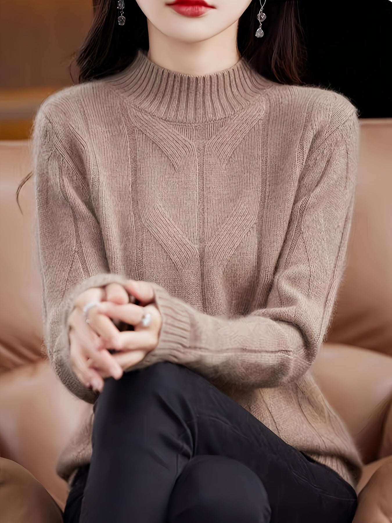 Karmen - Warm Retro Knit Sweater for a Comfortable Vintage Style