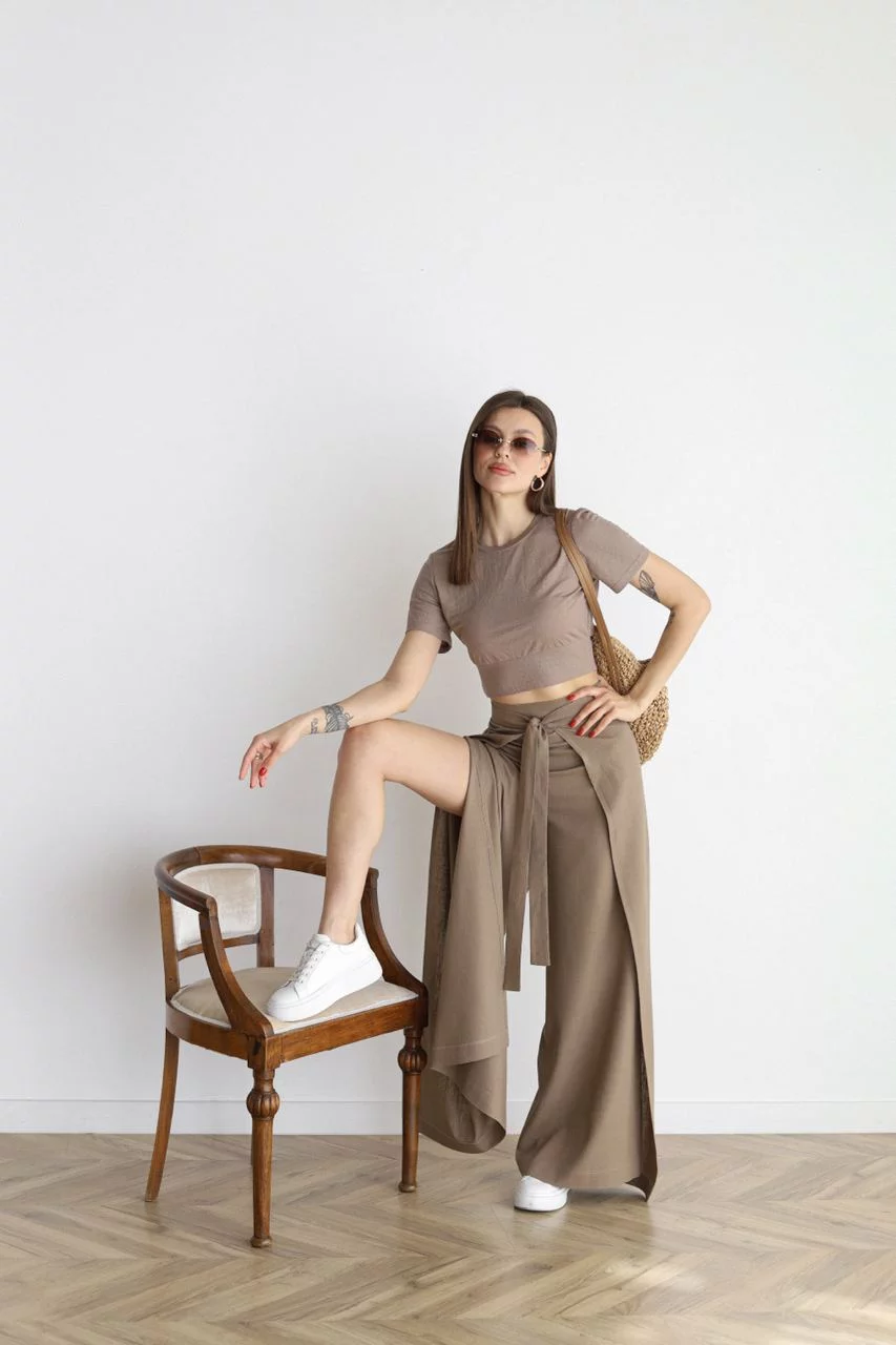 Maelis - Wide-Leg Linen Pants for a Comfortable and Chic Style