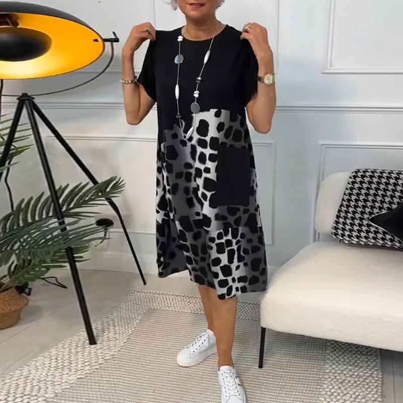 Airy Summer Dress with a Flattering Round Neckline