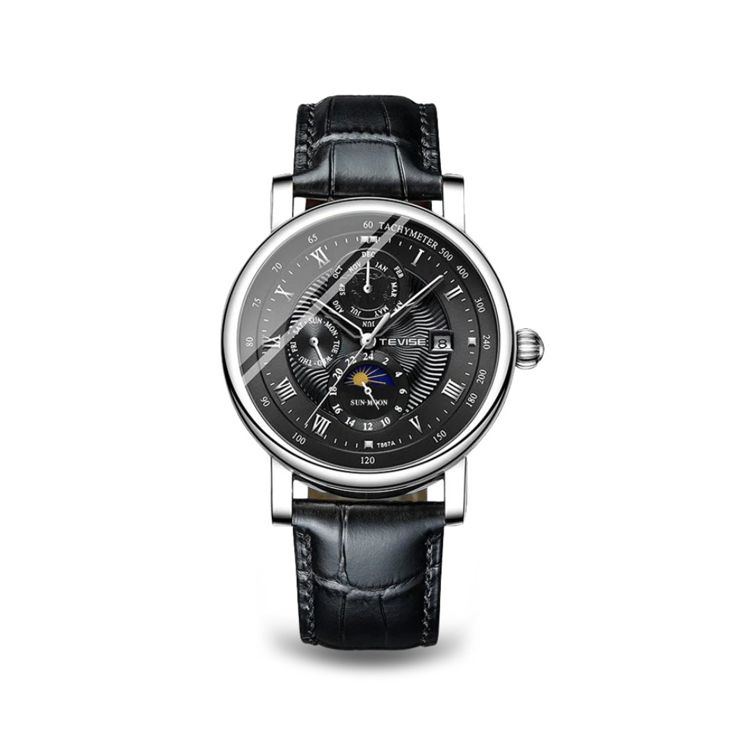 Luxury Leather Automatic Mechanical Watch