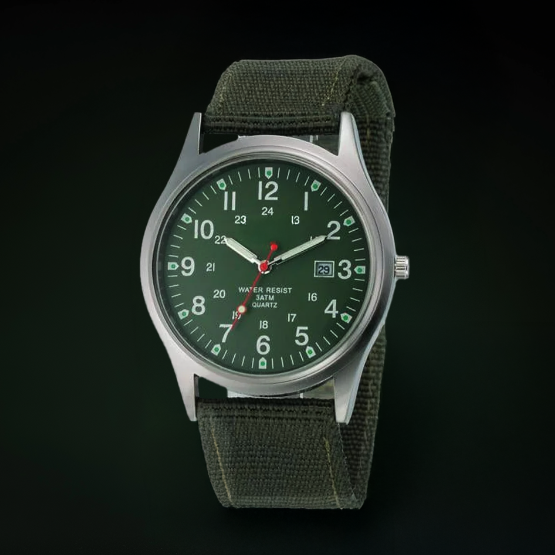 Elegant Casual Watch with Military Style