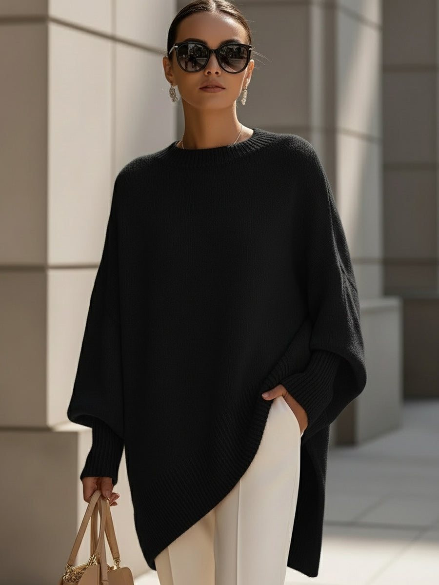 Mandy – Stylish Effortless Elegance Oversized Poncho