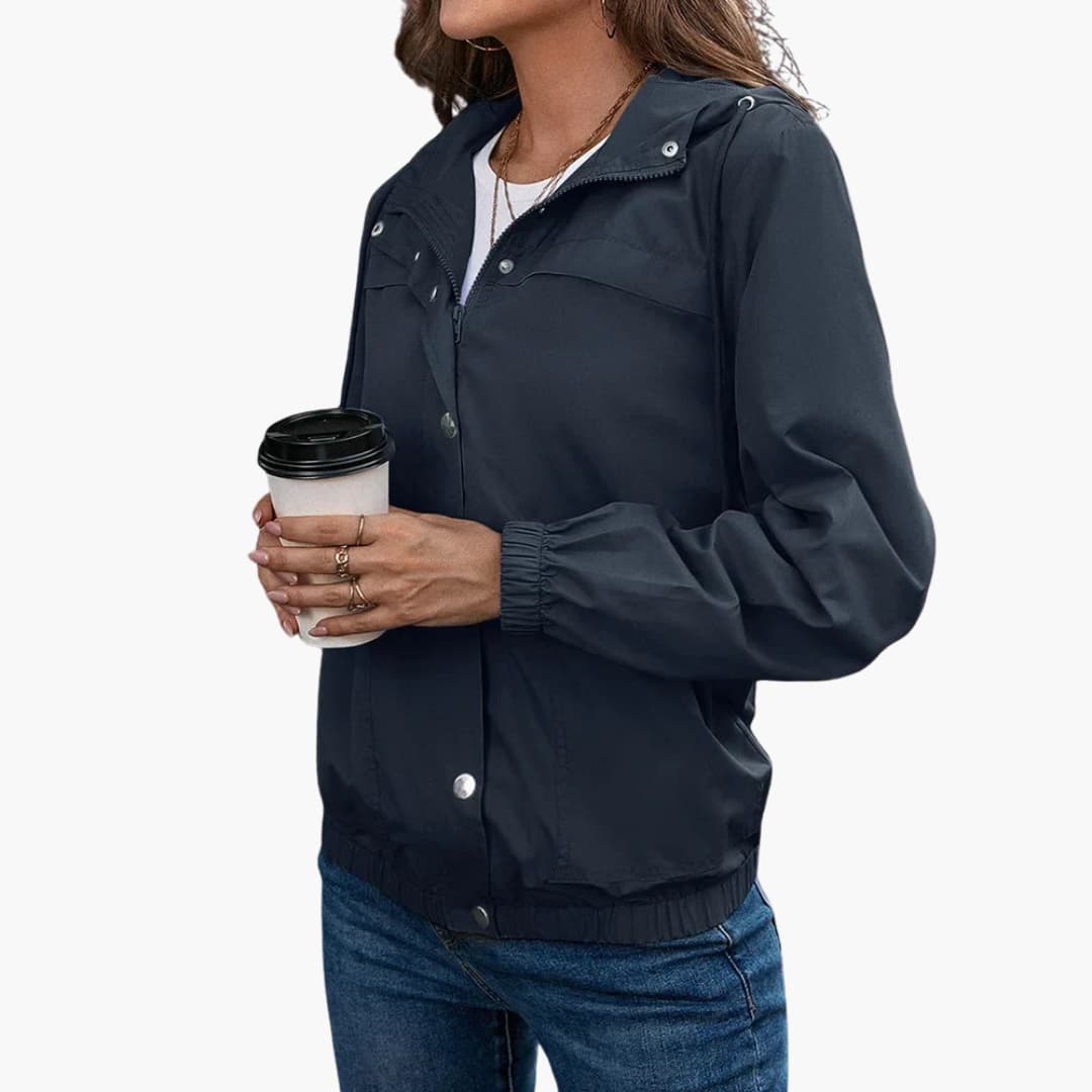 Chic Hooded Trench Coat for Women