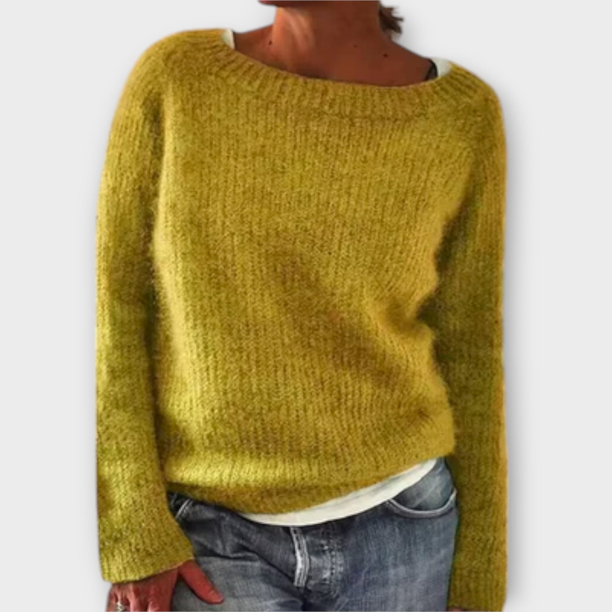 Josu – Solid Knit Pullover for Stylish Comfort